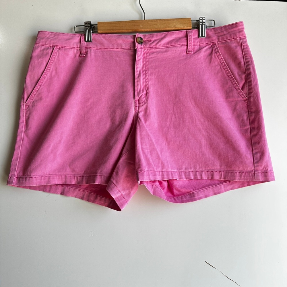 A.N.A. Pink Chino Shorts‎ Midrise Casual Classic  Vacation Size 16  NWOT - Picture 6 of 11